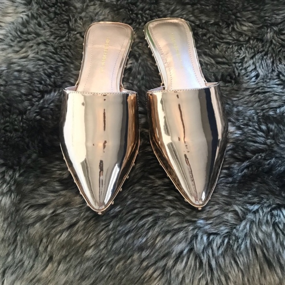 NEW Shoe Republic Rose Gold Mules!💕